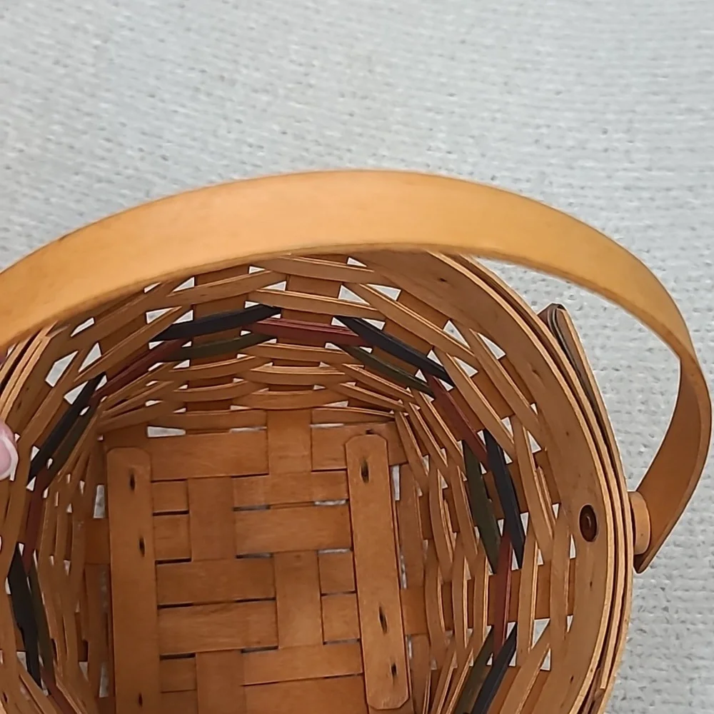 Longaberger Vintage 1996 Shades of Autumn Maple Leaf Basket/Liner/Insert 13935